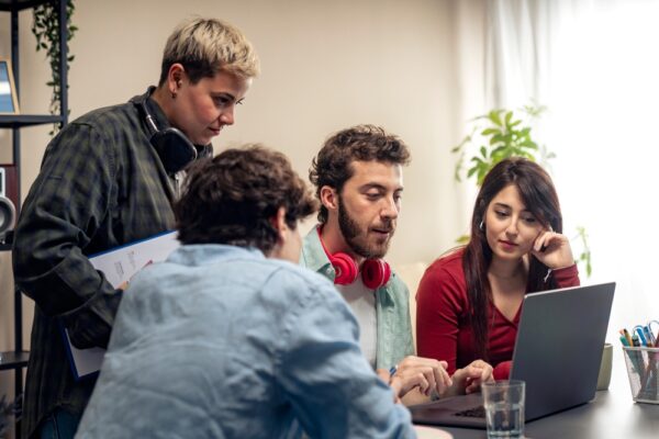 Colleagues Brainstorming